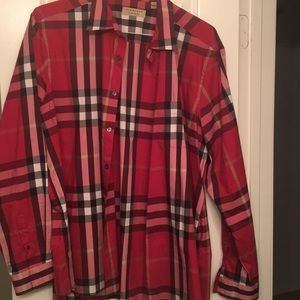 burberry red plaid shirt
